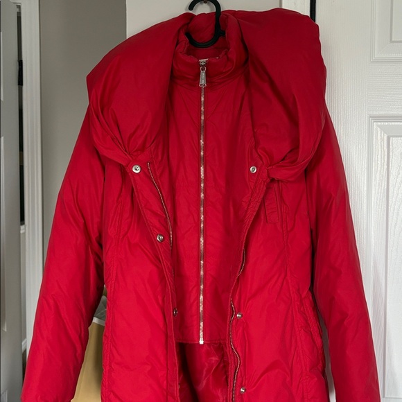 Michael Kors Red Puffer Jacket - Picture 6 of 7